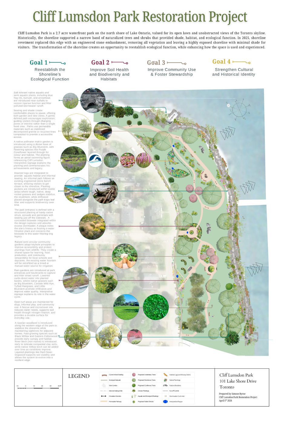 Park restoration site plan